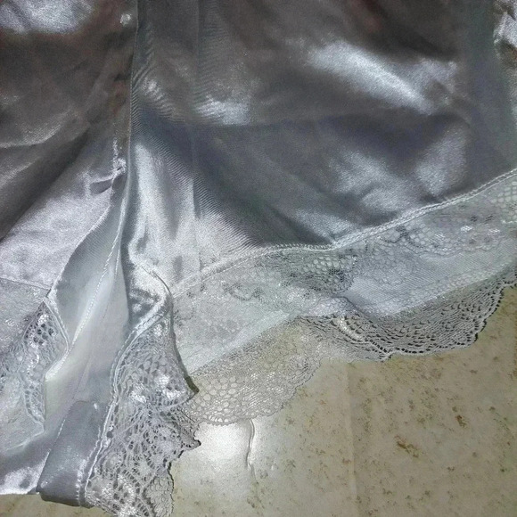 Avidlove White Satin Pajama Cami Set Sexy Lingerie Silky Sleepwear Size XXL - Picture 6 of 10